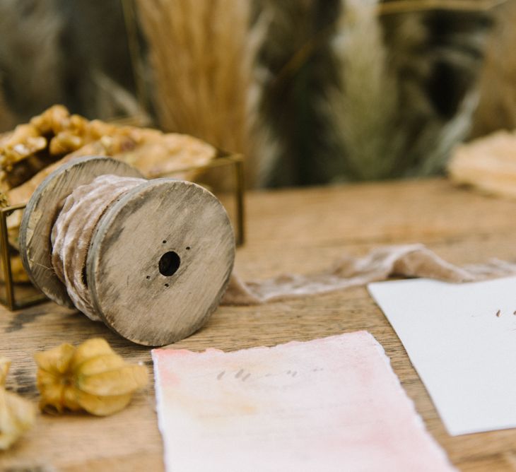 Autumnal Wedding Inspiration At The Coast With Pampas Grass Moon Gate & Drip Icing Cake With Images From Olivia Bossert Photography & Styling By The Artful Event Co