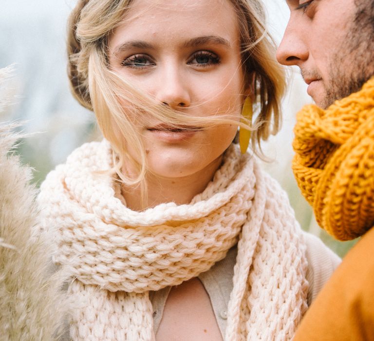 Autumnal Wedding Inspiration At The Coast With Pampas Grass Moon Gate & Drip Icing Cake With Images From Olivia Bossert Photography & Styling By The Artful Event Co