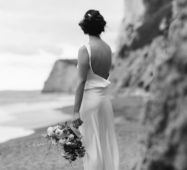 Charlie Brear Wedding Dresses Barefoot Bridal Inspiration At Lulworth Cove