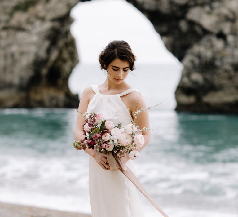 Charlie Brear Wedding Dresses Barefoot Bridal Inspiration At Lulworth Cove