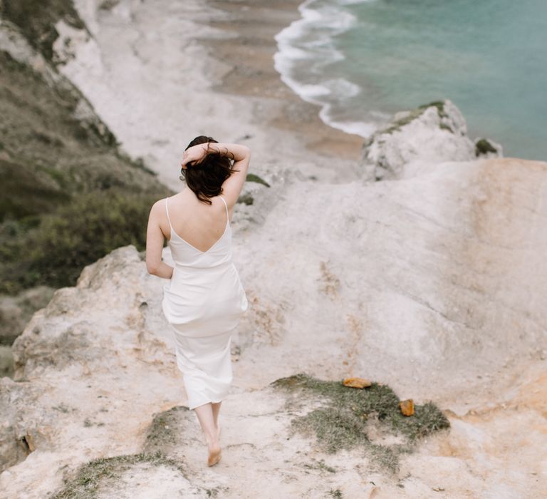 Charlie Brear Wedding Dresses Barefoot Bridal Inspiration At Lulworth Cove