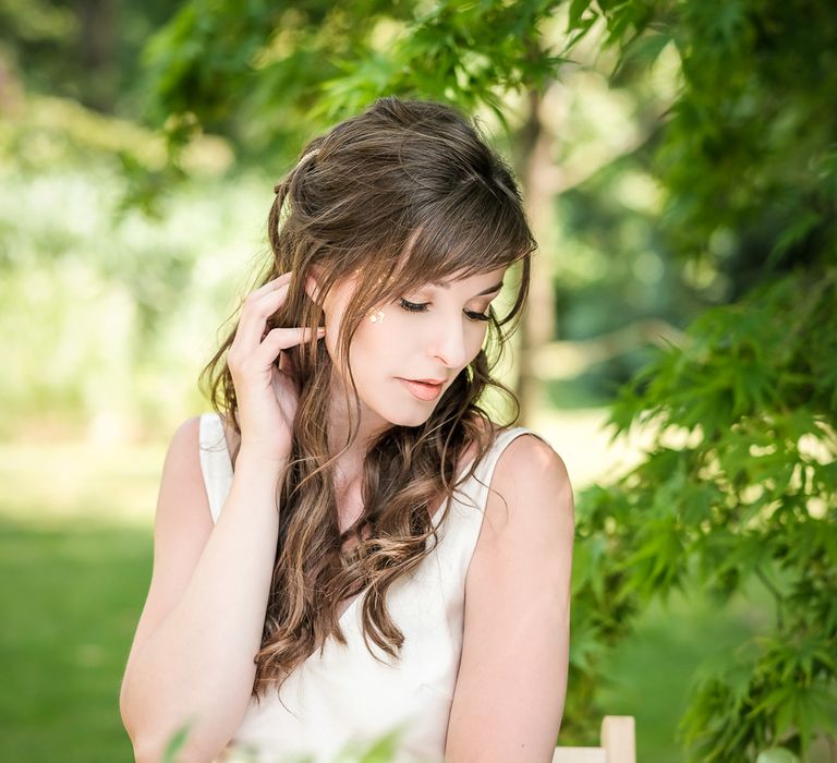 Grecian Goddess Bride With Elegant Gowns By Charlie Brear And Anna Campbell Leading South West Wedding Suppliers Bath Wedding Suppliers Abigail Constanza Bridal