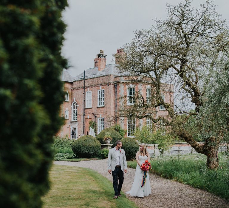 Colourful Spring Wedding At Iscoyd Park With Coral Charm Peonies And Bride In Pronovias Images From Kate Gray Photography