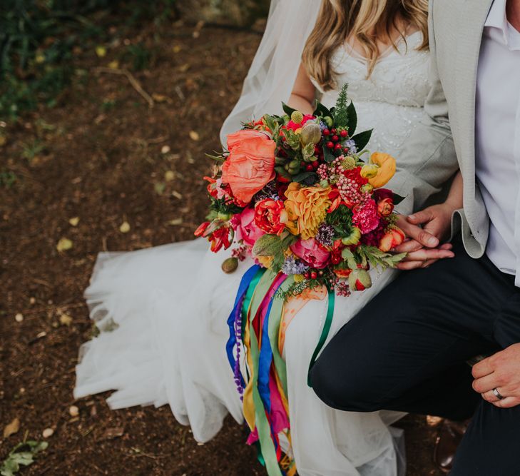 Colourful Spring Wedding At Iscoyd Park With Coral Charm Peonies And Bride In Pronovias Images From Kate Gray Photography