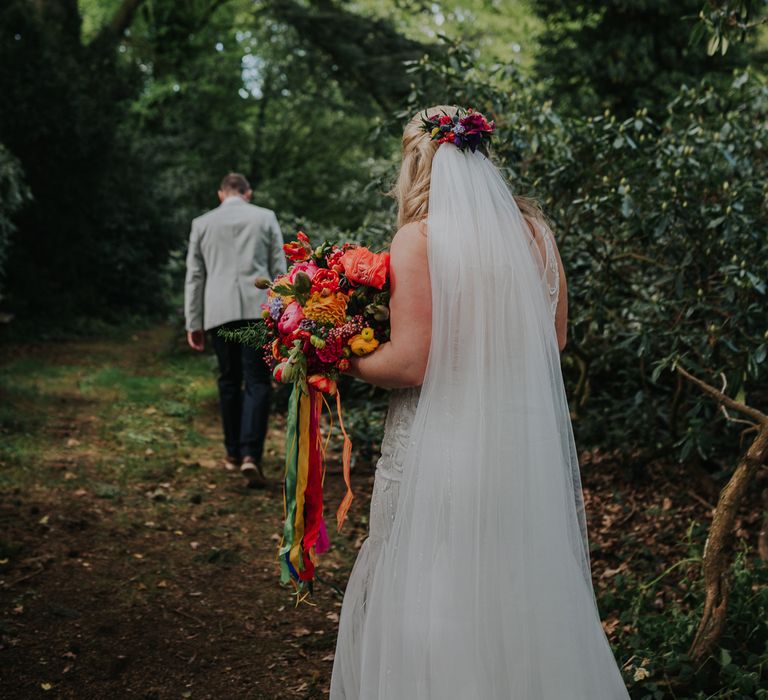 Colourful Spring Wedding At Iscoyd Park With Coral Charm Peonies And Bride In Pronovias Images From Kate Gray Photography