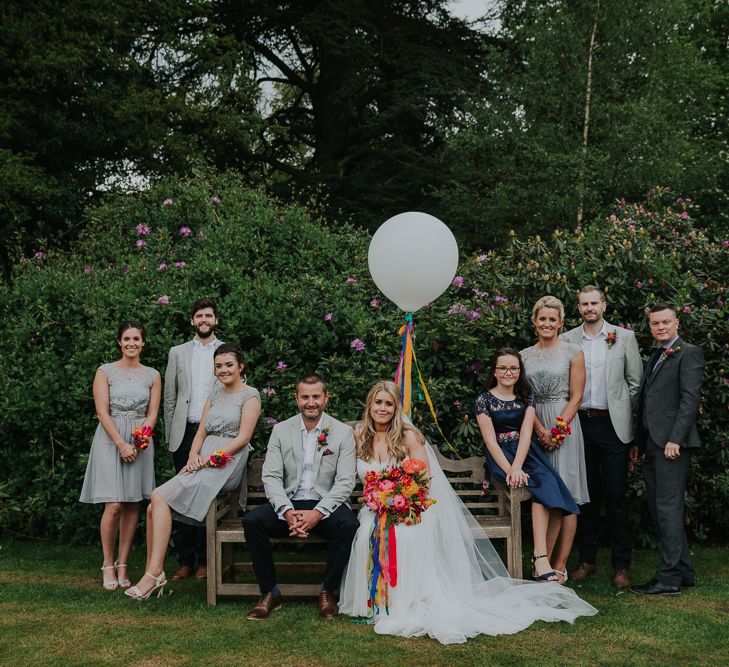 Colourful Spring Wedding At Iscoyd Park With Coral Charm Peonies And Bride In Pronovias Images From Kate Gray Photography