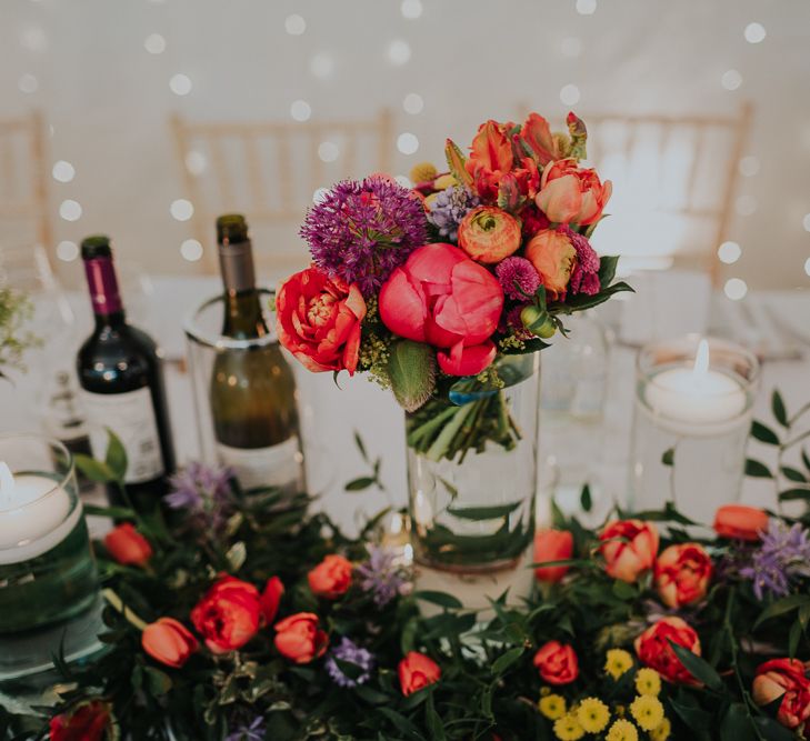 Colourful Spring Wedding At Iscoyd Park With Coral Charm Peonies And Bride In Pronovias Images From Kate Gray Photography