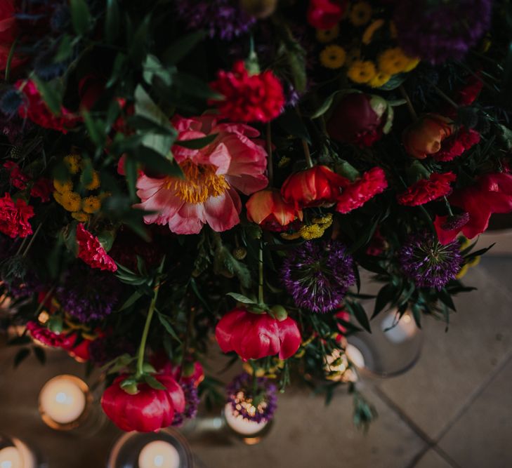 Colourful Spring Wedding At Iscoyd Park With Coral Charm Peonies And Bride In Pronovias Images From Kate Gray Photography