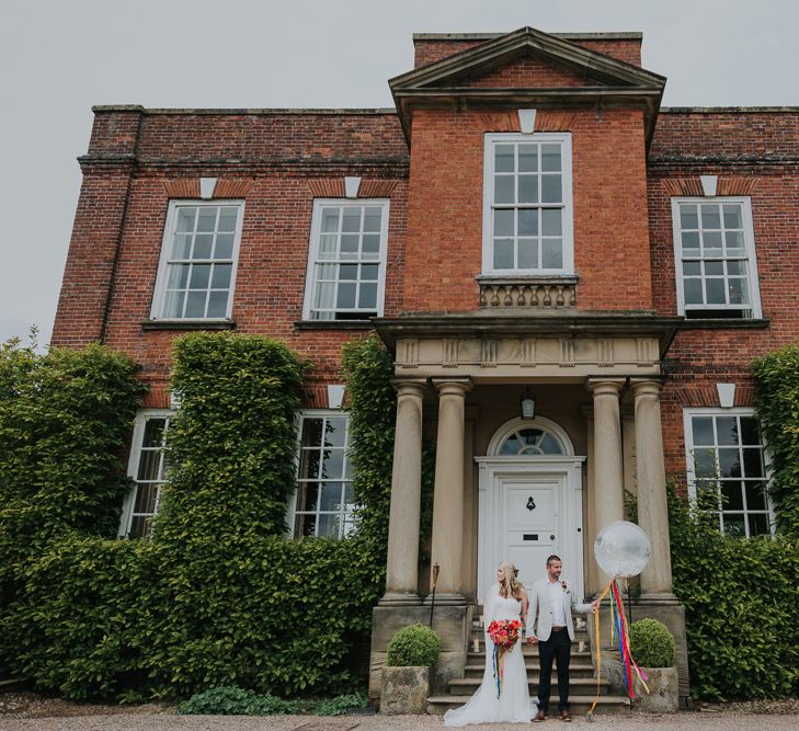 Colourful Spring Wedding At Iscoyd Park With Coral Charm Peonies And Bride In Pronovias Images From Kate Gray Photography