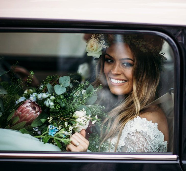 Take Me Out Couple Beckie & Adam Get Married | Bride In Crop Top | Images by Joanna Bongard Photography | Film by Costa Sister Productions