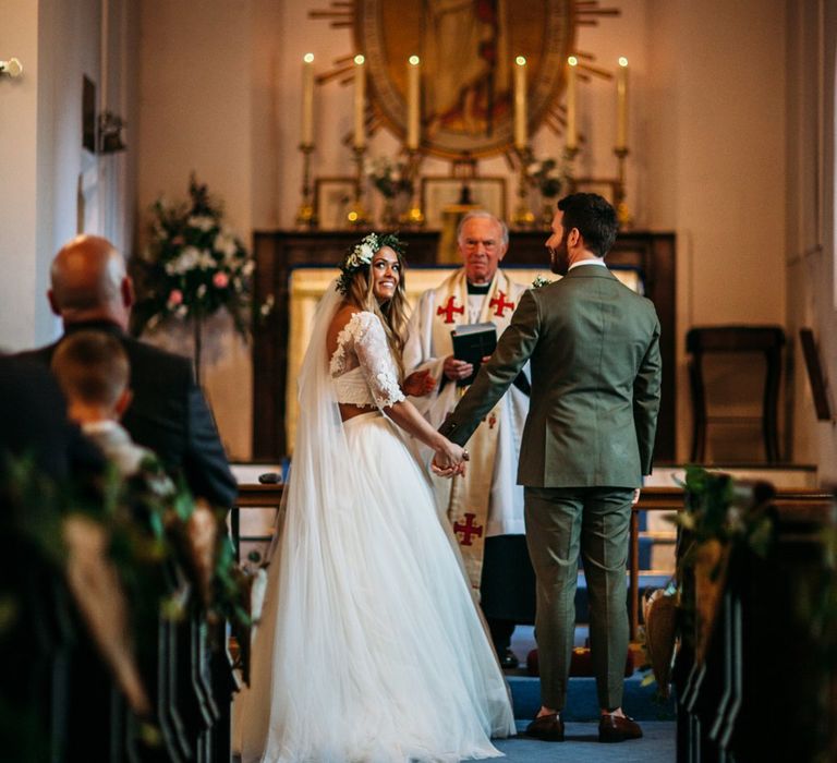 Take Me Out Couple Beckie & Adam Get Married | Bride In Crop Top | Images by Joanna Bongard Photography | Film by Costa Sister Productions