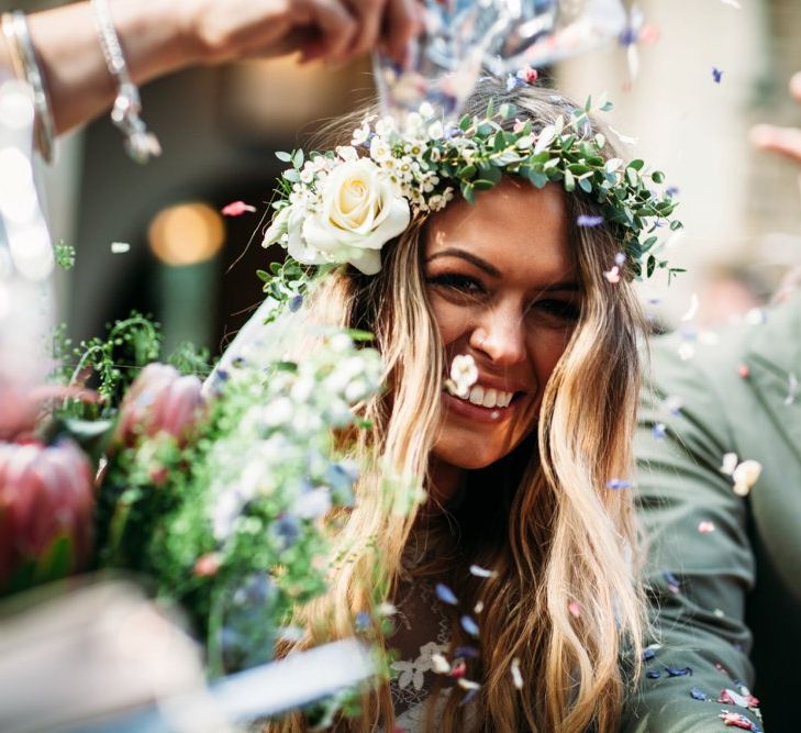 Take Me Out Couple Beckie & Adam Get Married | Bride In Crop Top | Images by Joanna Bongard Photography | Film by Costa Sister Productions