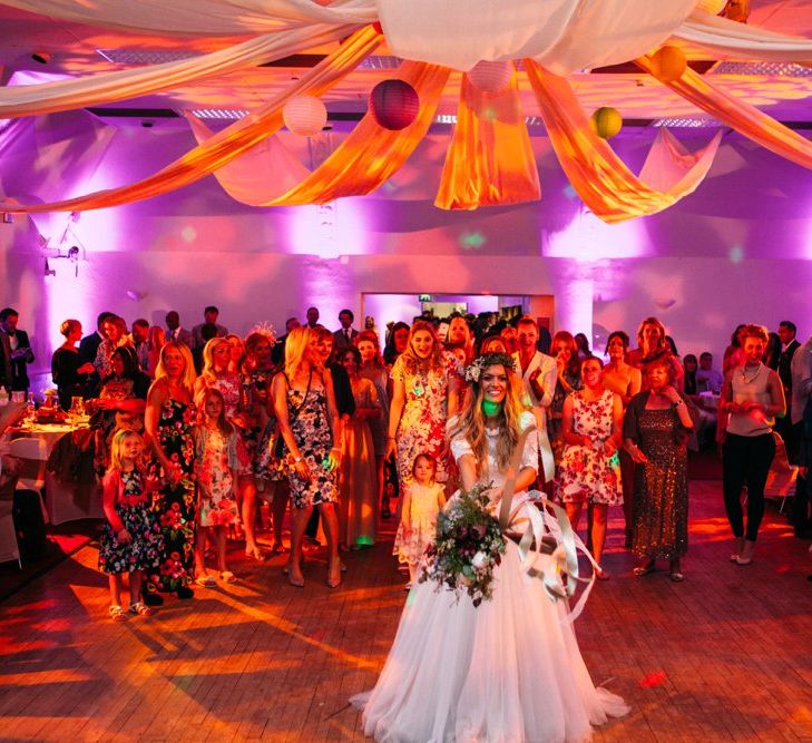 Take Me Out Couple Beckie & Adam Get Married | Bride In Crop Top | Images by Joanna Bongard Photography | Film by Costa Sister Productions