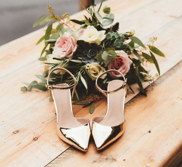 Metallic Wedding Shoes