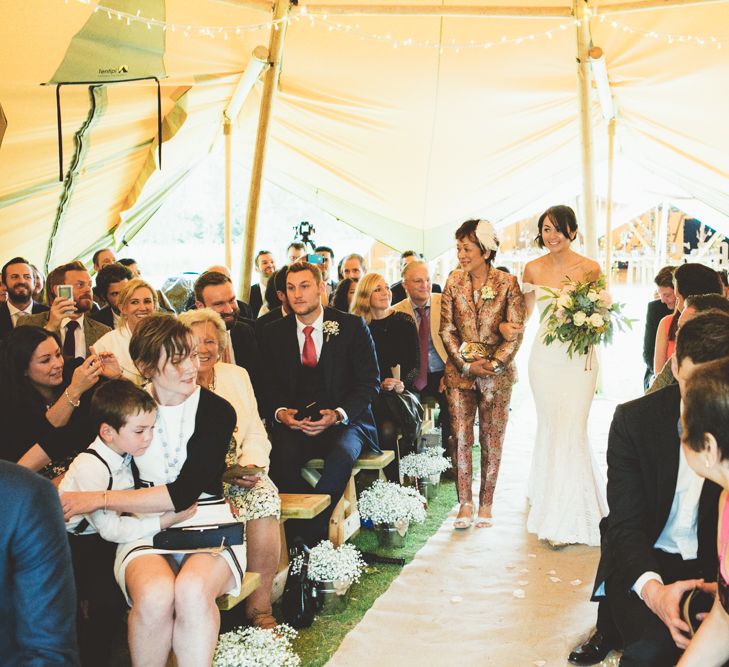 Wedding Ceremony In A Tipi