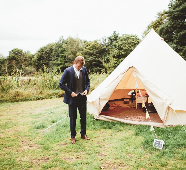 Glamping In Bell Tents At Wedding