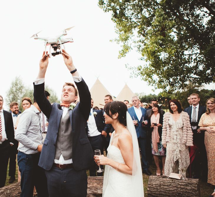 Wedding Reception In A Tipi