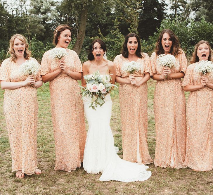 Bridesmaids In Sequinned Dresses From ASOS