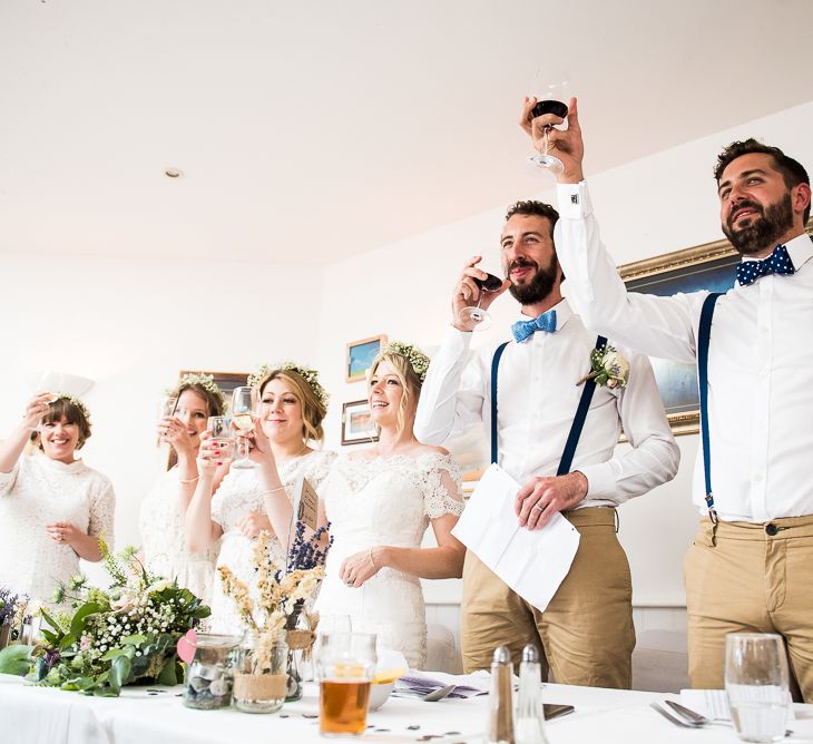 Speeches | Coastal Wedding at Driftwood Spas St Agnes, Cornwall | Jessica Grace Photography