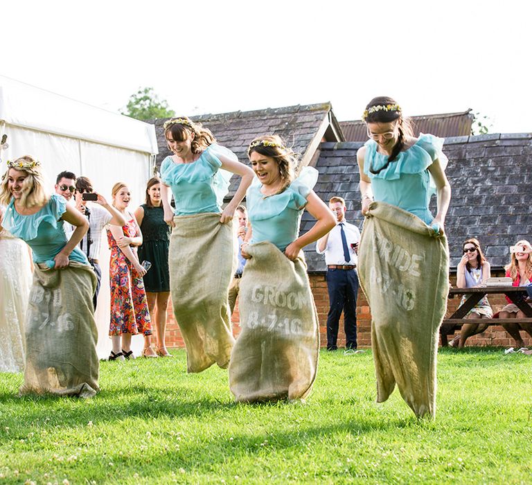 Sack Race Garden Games