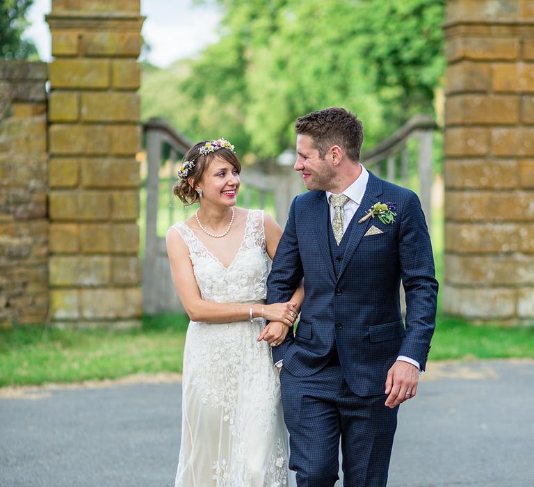 Bride & Groom Country Lane