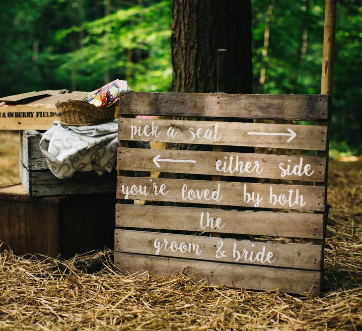 Wood Palette Wedding Sign