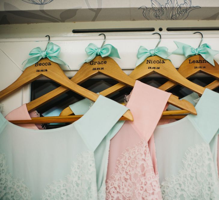 Personalised Hangers for Bridesmaid Ted Baker Faybll Dresses