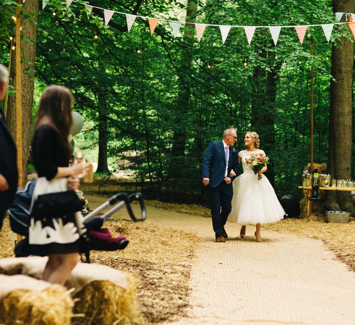 Outdoor Wedding Ceremony Bridal Entrance