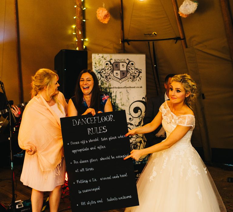 Dance Floor Rules Wedding Sign