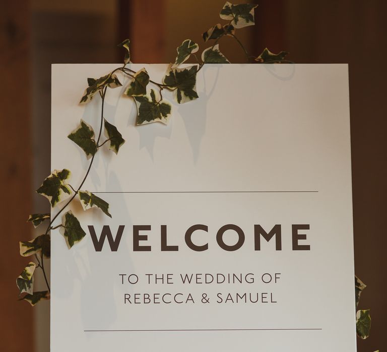 Welcome Wedding Sign | Wedding Stationery