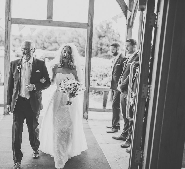 Bride in Stewart Parvin Gown Bridal Entrance