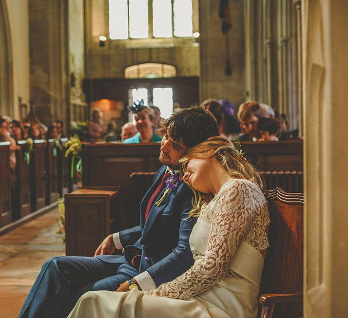 Bride & Groom Church Wedding Ceremony