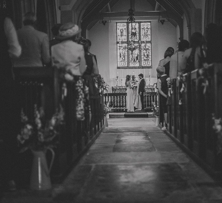 Bride & Groom Church Wedding Ceremony