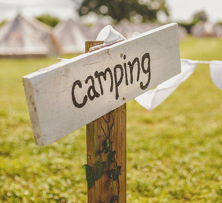 Bell Tent Camping At Wedding