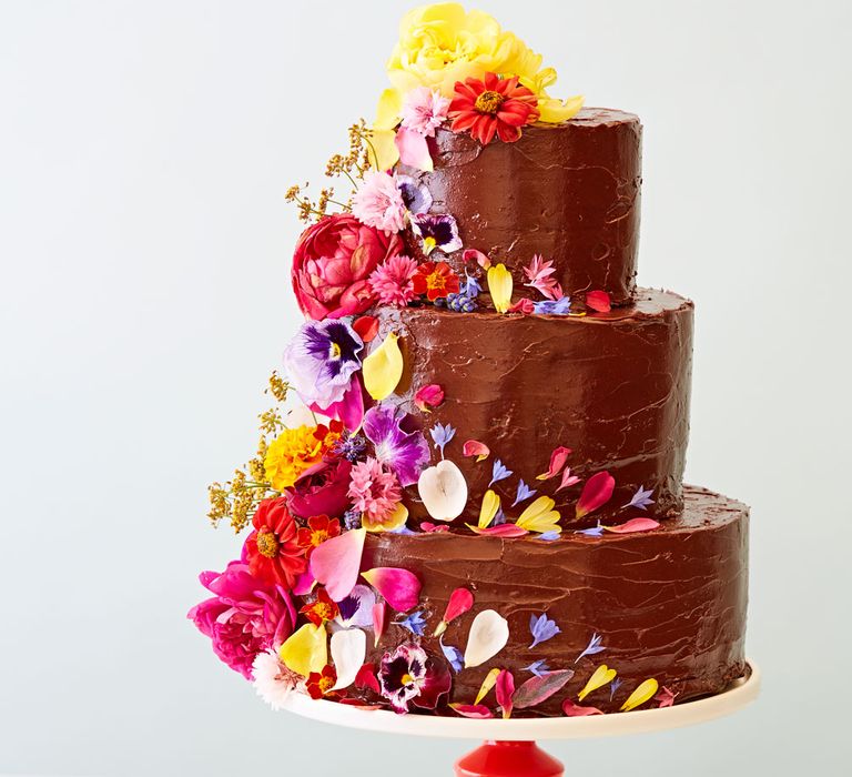 Decorating Cakes With Edible Flowers And Petals