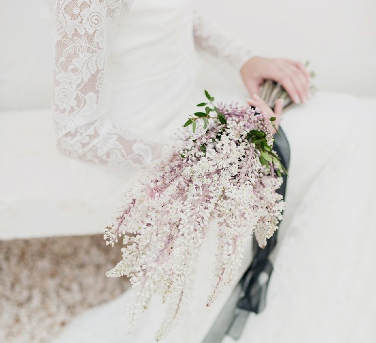 Pink Astilbe Wedding Bouquet