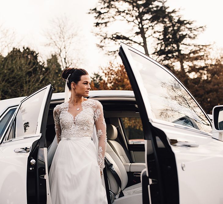 Bride in Camellia Suzanne Neville Gown