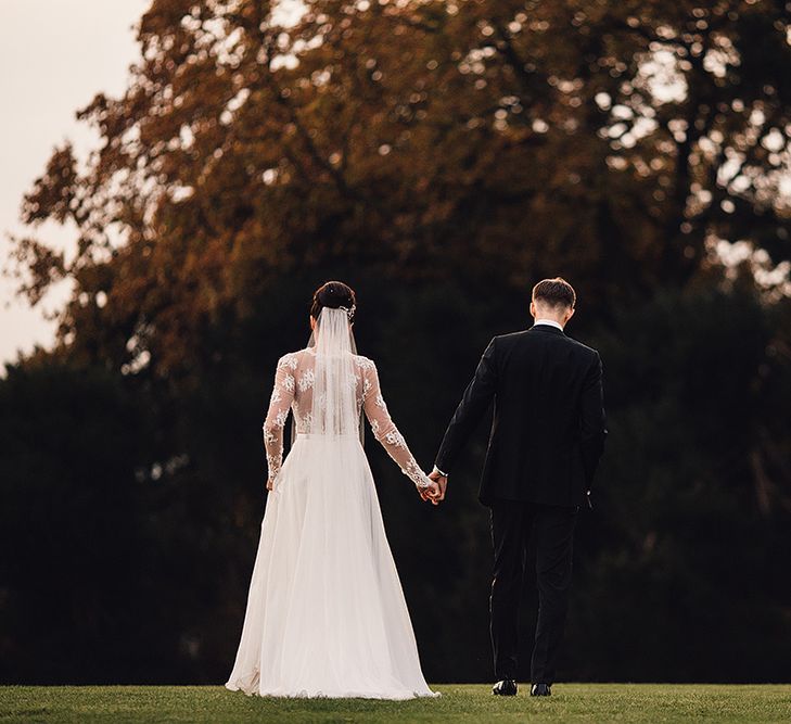 Bride in Camellia Suzanne Neville Gown