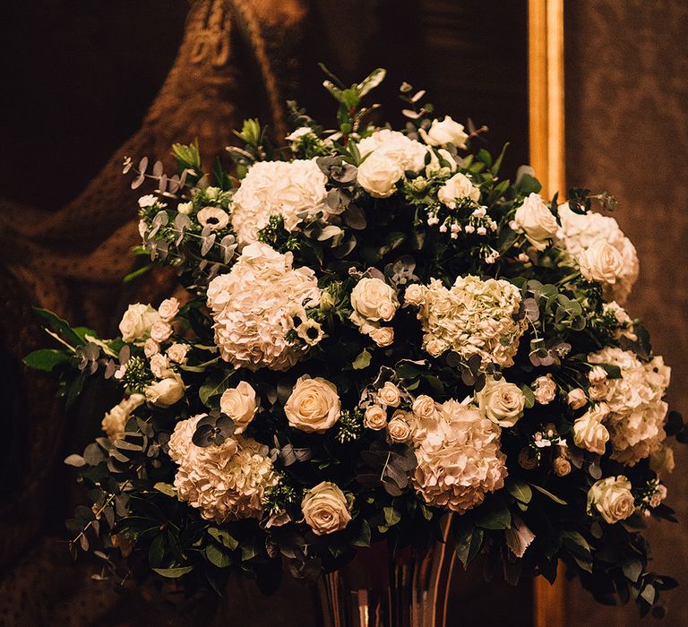 All White Floral Arrangement