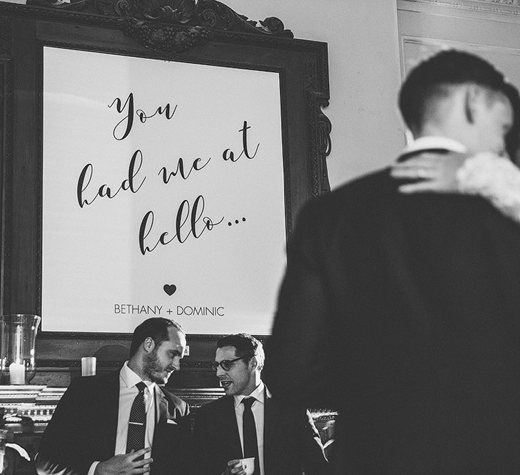 First Dance with Bride in Camellia Suzanne Neville Gown & Groom in SuitSupply Tuxedo