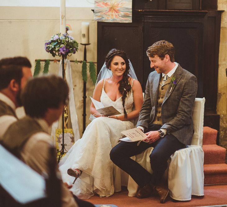 Church Wedding Ceremony | PapaKåta Tipi at Angrove Park North Yorkshire | Matt Penberthy Photography