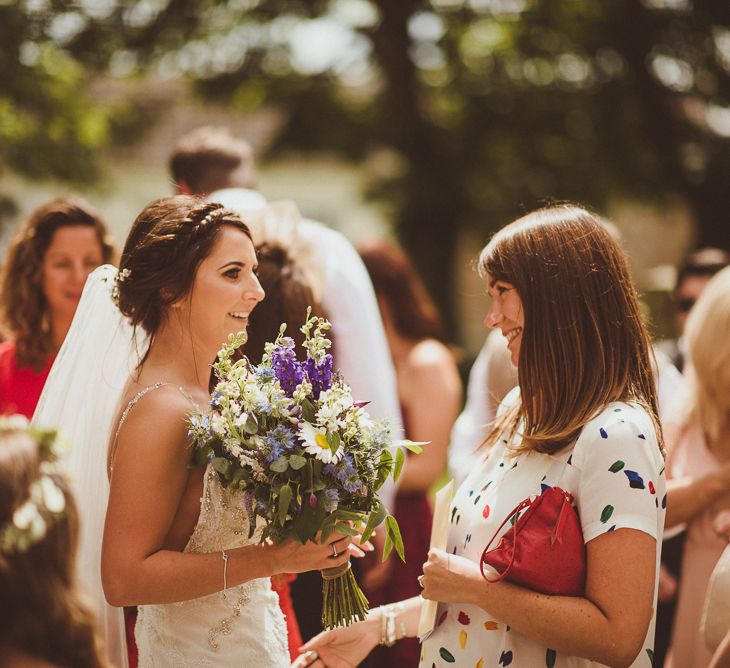 Bride in Pronovias Gown | PapaKåta Tipi at Angrove Park North Yorkshire | Matt Penberthy Photography