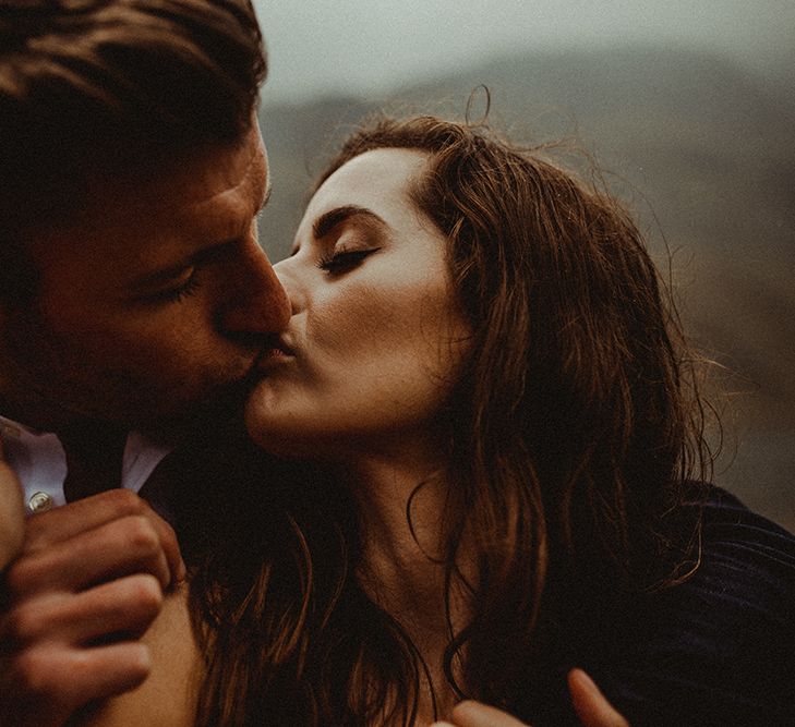 Atmospheric, Moody Pre Wedding Engagement Shoot at Cwm Idwal in Snowdonia by Carla Blain Photography