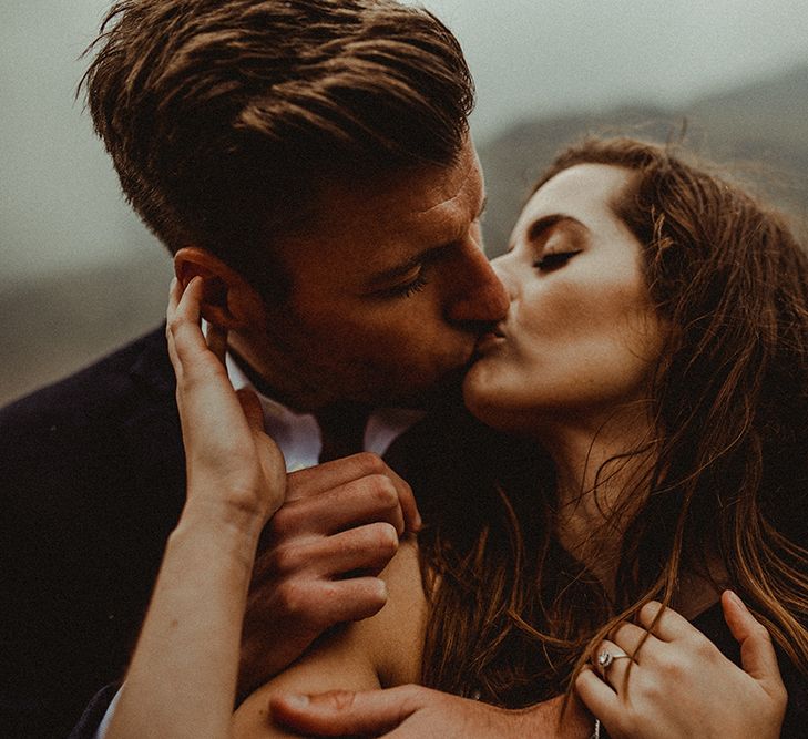 Atmospheric, Moody Pre Wedding Engagement Shoot at Cwm Idwal in Snowdonia by Carla Blain Photography