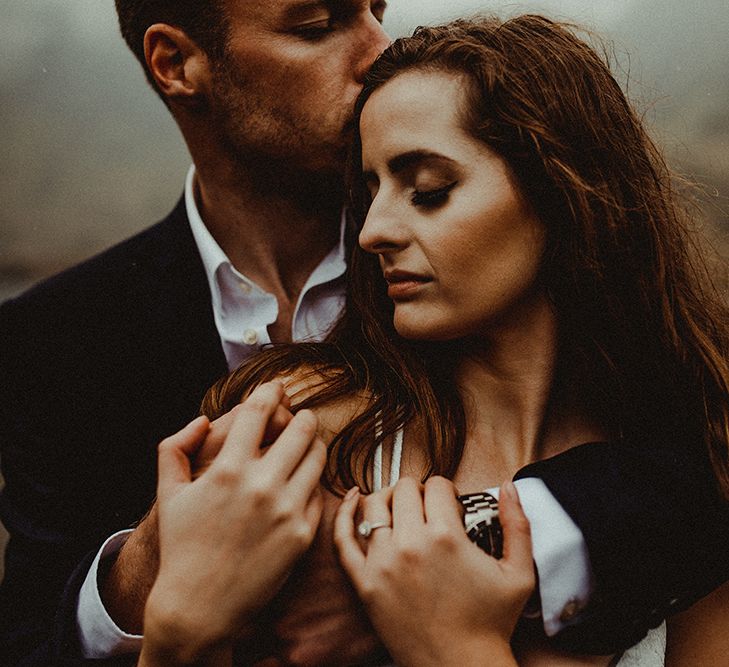 Atmospheric, Moody Pre Wedding Engagement Shoot at Cwm Idwal in Snowdonia by Carla Blain Photography