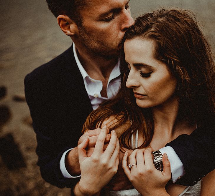 Atmospheric, Moody Pre Wedding Engagement Shoot at Cwm Idwal in Snowdonia by Carla Blain Photography