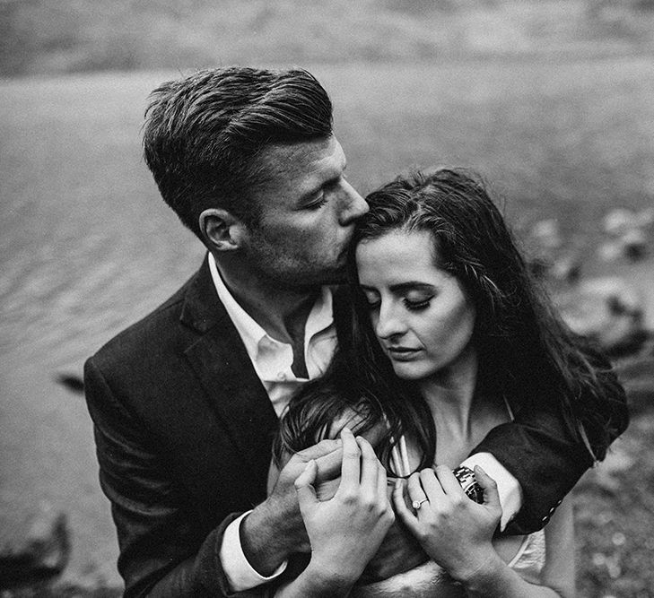 Atmospheric, Moody Pre Wedding Engagement Shoot at Cwm Idwal in Snowdonia by Carla Blain Photography