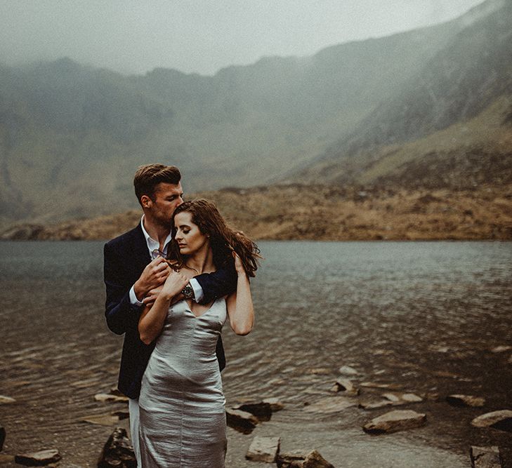 Atmospheric, Moody Pre Wedding Engagement Shoot at Cwm Idwal in Snowdonia by Carla Blain Photography