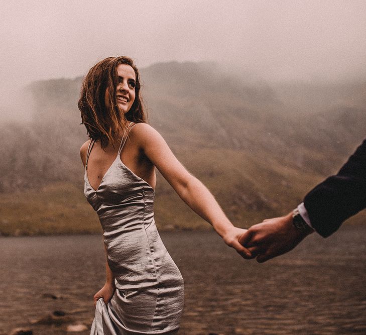 Atmospheric, Moody Pre Wedding Engagement Shoot at Cwm Idwal in Snowdonia by Carla Blain Photography