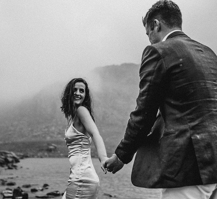 Atmospheric, Moody Pre Wedding Engagement Shoot at Cwm Idwal in Snowdonia by Carla Blain Photography